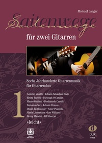 Abbildung von: Saitenwege für zwei Gitarren 1 - Edition DUX