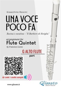 Abbildung von: C Flute alto part of "Una voce poco fa" for Flute Quintet - Glissato Edizioni Musicali