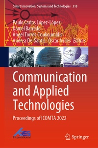 Enlarge image Cover: Communication and Applied Technologies - Springer