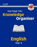 Cover: KS2 English Year 4 Knowledge Organiser - Coordination Group Publications Ltd (CGP)