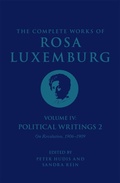 Cover: The Complete Works of Rosa Luxemburg Volume IV - Verso Books