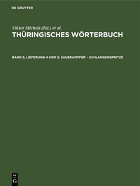 Abbildung von: Sauerampfer - Schlangenspritze - De Gruyter
