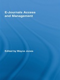 Cover: E-Journals Access and Management - Routledge