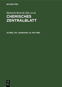 Abbildung von: 22. Mai 1963 - De Gruyter