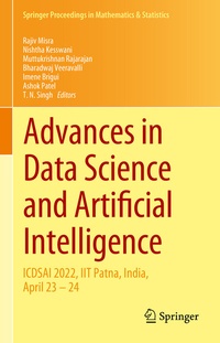 Enlarge image Cover: Advances in Data Science and Artificial Intelligence - Springer