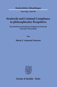 Abbildung von: Strafrecht und Criminal Compliance in philosophischer Perspektive. - Duncker & Humblot