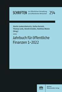 Abbildung von: Jahrbuch für öffentliche Finanzen (2022) 1 - Berliner Wissenschafts-Verlag