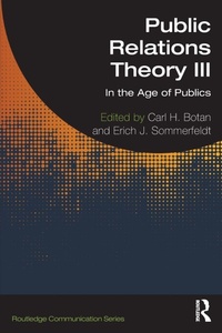 Enlarge image Cover: Public Relations Theory III - Routledge