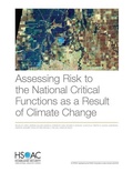 Cover: Assessing Risk to the National Critical Functions as a Result of Climate Change - RAND Corporation