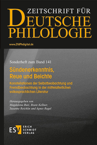 Abbildung von: Su¨ndenerkenntnis, Reue und Beichte - Erich Schmidt Verlag