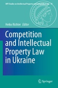 Cover: Competition and Intellectual Property Law in Ukraine - Springer
