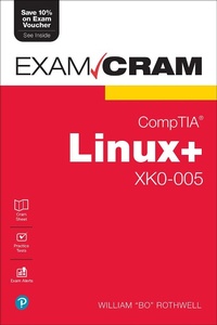Abbildung von: CompTIA Linux+ XK0-005 Exam Cram - Pearson It Certification