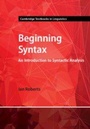 Cover: Beginning Syntax - Cambridge University Press