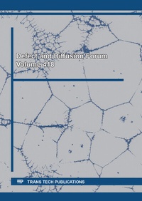 Enlarge image Cover: Defect and Diffusion Forum Vol. 418 - Trans Tech Publications Ltd