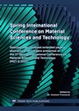 Cover: Spring International Conference on Material Sciences and Technology - Trans Tech Publications Ltd