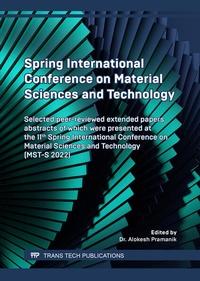 Enlarge image Cover: Spring International Conference on Material Sciences and Technology - Trans Tech Publications Ltd