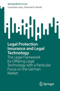 Enlarge image Cover: Legal Protection Insurance and Legal Technology - Springer