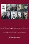 Cover: Unter Anerkennung der besonderen Verdienste ... - Leimeier, W