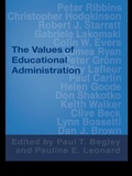 Cover: The Values of Educational Administration - Routledge