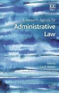 Cover: A Research Agenda for Administrative Law - Edward Elgar Publishing