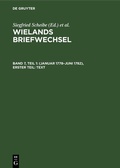 Cover: (Januar 1778-Juni 1782), Erster Teil: Text - De Gruyter
