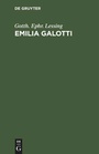 Cover: Emilia Galotti - De Gruyter