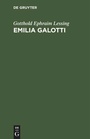 Cover: Emilia Galotti - De Gruyter