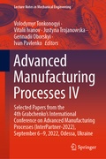Cover: Advanced Manufacturing Processes IV - Springer