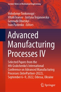 Enlarge image Cover: Advanced Manufacturing Processes IV - Springer
