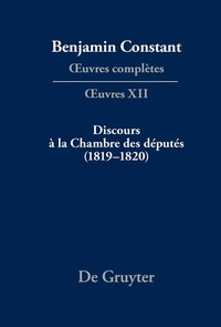 Abbildung von: Discours à la Chambre des députés (1819-1820) - De Gruyter
