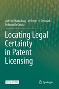 Cover: Locating Legal Certainty in Patent Licensing - Springer