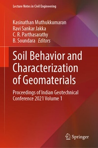 Enlarge image Cover: Soil Behavior and Characterization of Geomaterials - Springer