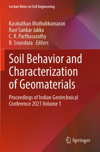 Enlarge image Cover: Soil Behavior and Characterization of Geomaterials - Springer