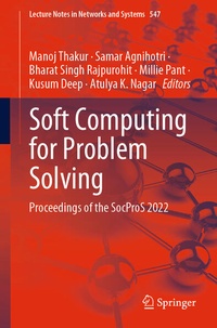 Enlarge image Cover: Soft Computing for Problem Solving - Springer