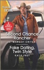 Cover: Second Chance Rancher & Fake Dating, Twin Style - Harlequin Desire