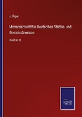 Cover: Monatsschrift fuer Deutsches Staedte- und Gemeindewesen - Outlook