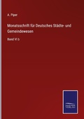 Cover: Monatsschrift fuer Deutsches Staedte- und Gemeindewesen - Outlook