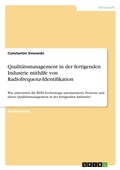 Cover: Qualitaetsmanagement in der fertigenden Industrie mithilfe von Radiofrequenz-Identifikation - GRIN Verlag