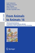 Cover: From Animals to Animats 16 - Springer