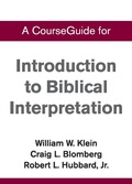 Cover: CourseGuide for Introduction to Biblical Interpretation - Zondervan Academic
