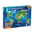 Cover: Endangered Species Around the World 80 Piece Geography Puzzle - Mudpuppy Press