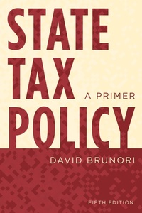 Enlarge image Cover: State Tax Policy - Rowman & Littlefield Publishers