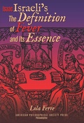 Cover: Isaac Israeli's the Definition of Fever and Its Essence in Its Hebrew Translations - American Philosophical Society Press