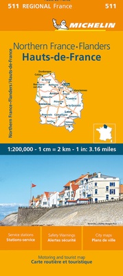 Abbildung von: Michelin Nordfrankrankreich - Flandern - Michelin Editions des Voyages