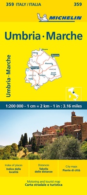 Abbildung von: Michelin Umbrien und Marken - Michelin Editions des Voyages