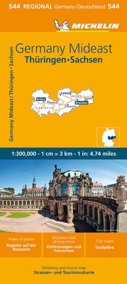 Abbildung von: Michelin Thüringen, Sachsen - Michelin Editions des Voyages