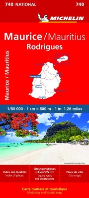 Abbildung von: Maurice (Mauritius) - Michelin National Map 740 - Michelin Editions des Voyages