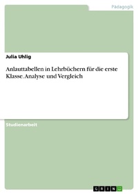 Abbildung von: Anlauttabellen in Lehrbüchern für die erste Klasse. Analyse und Vergleich - GRIN Verlag