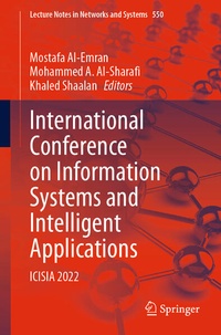 Enlarge image Cover: International Conference on Information Systems and Intelligent Applications - Springer