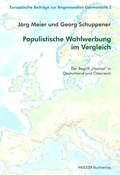 Cover: Populistische Wahlwerbung im Vergleich - Weidler bei Frank & Timme